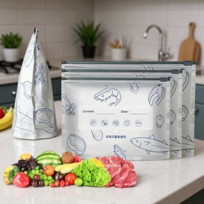 50 Pcs Aluminum Foil Zip Lock Bag